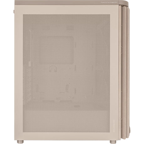 Asus proart pa401 wood Edition - obudowa midi tower z panelem siatkowym (beżowy kolor drewna | 2x USB-A | 1x USB-C)