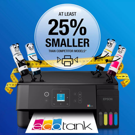 Epson ecotank et-2922 wielofunkcyjna drukarka atramentowa (czarna, skanuje, kopiuje, Wi-Fi, w tym do 3 lat atramentu, c11cl63416)