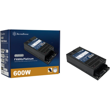 Zasilacz modułowy Silverstone fx600z platynowy o mocy 600 W (czarny, 1x 12v-2x6, 2x pcie)