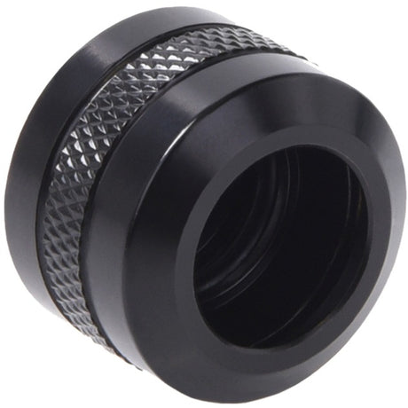 Złączka do rur twardych Alphacool eiszapfen pro 13 mm g1 4 - połączenie w kolorze głębokiej czerni (czarny (matowy))