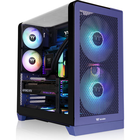 Obudowa Midi Tower Thermaltake View 390 Air Future Dusk (fioletowa | 2x USB-A | 1x USB-C | szkło hartowane)