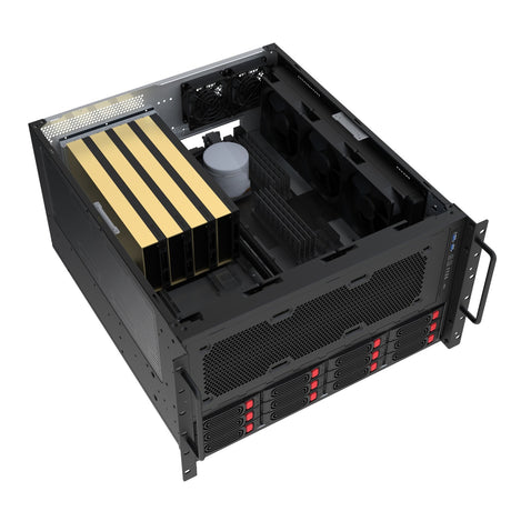 Silverstone rm61-312, stojak, obudowa serwerowa (czarny | 6u)