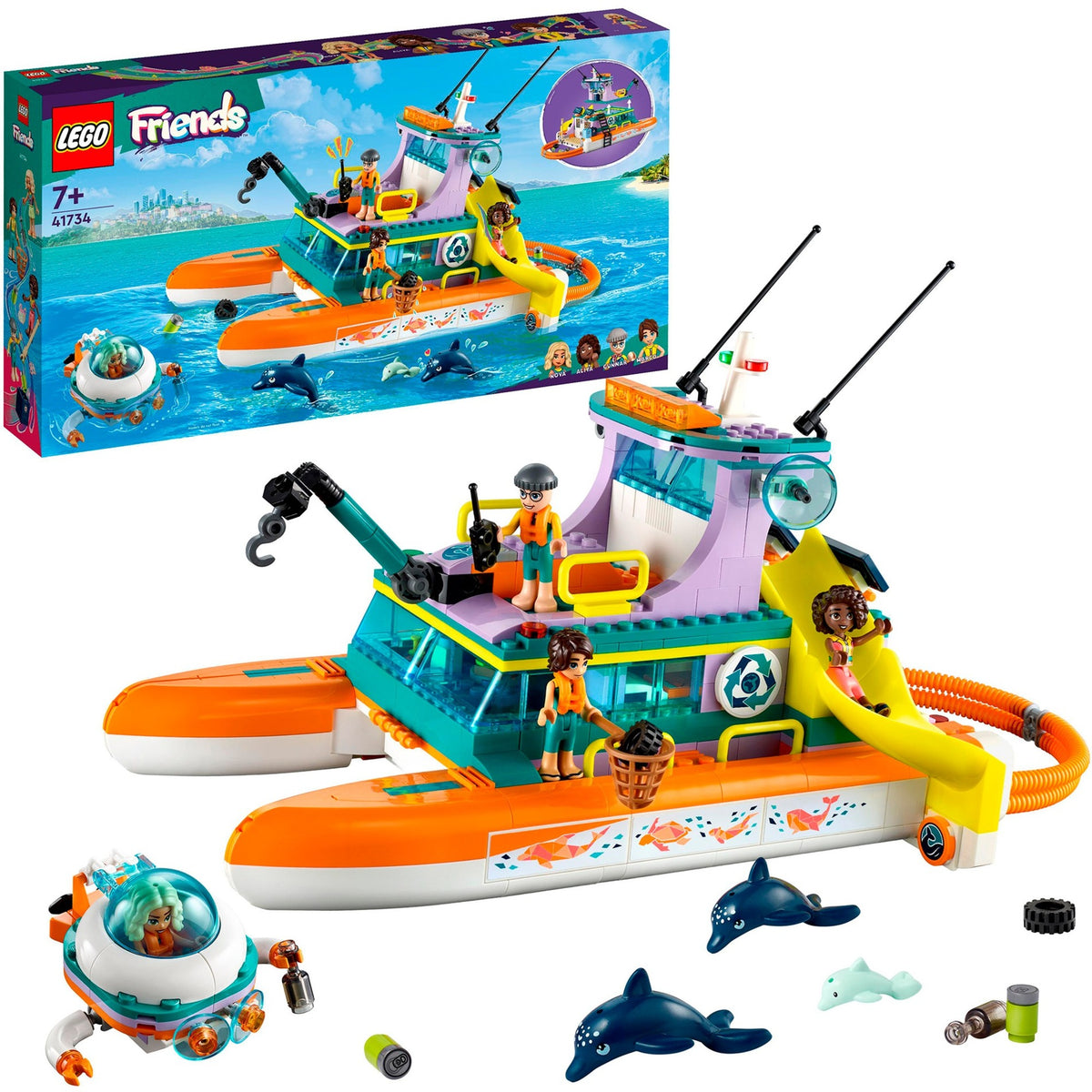 Lego friends - zabawka konstrukcyjna łodzi ratunkowej (41734)
