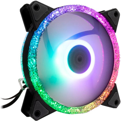 Wentylator obudowy Inter-tech argus rs-071 rgb 120x120x25 (czarny, 120 x 120 x 25 mm, pwm)