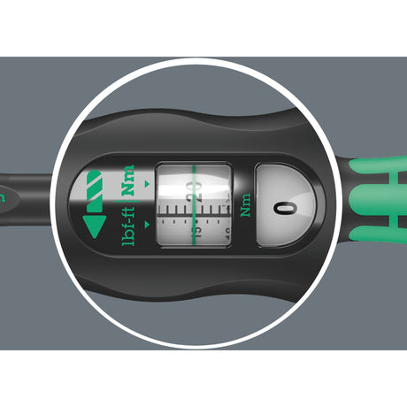 Klucz dynamometryczny Wera Click-Torque C4 z grzechotką odwracalną (czarno-zielony, 60-300nm, wyjście 1 2)