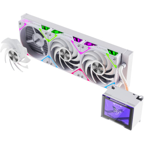 Chłodzenie wodne Xyz PC Gear Hydroview Aio 360 (biały, argb, pwm)