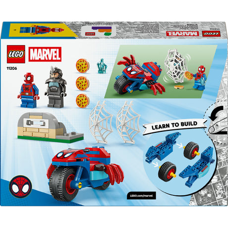 LEGO Marvel - Spiderman na motocyklu kontra nosorożec (11206)