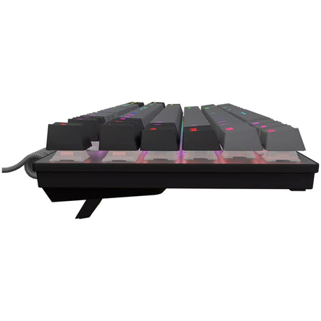 Mechaniczna klawiatura do gier Lorgar Azar 514tkl rgb (czarna, układ amerykański (qwerty), logar dream, 80% (tkl), rgb)
