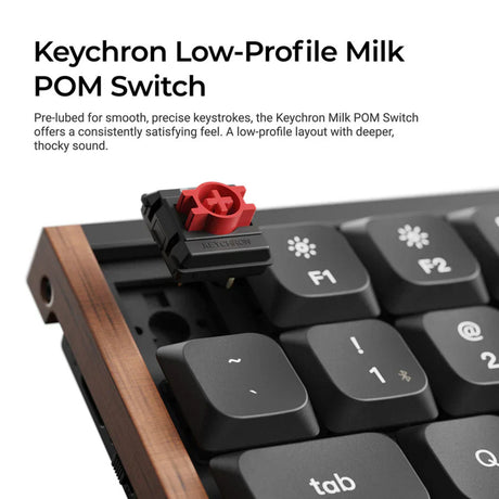 Keychron k3 max se qmk bezprzewodowa, niestandardowa klawiatura mechaniczna (czarna, układ amerykański (qwerty), banan mleczny, 75%, rgb, hot swap, 2,4 ghz | bluetooth 5.3 | usb-c)