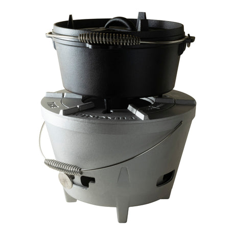 Patelnia do gotowania The Windmill Dutch Oven 4,5 qt (czarna, ø 25,5 cm | 3,8 litra)