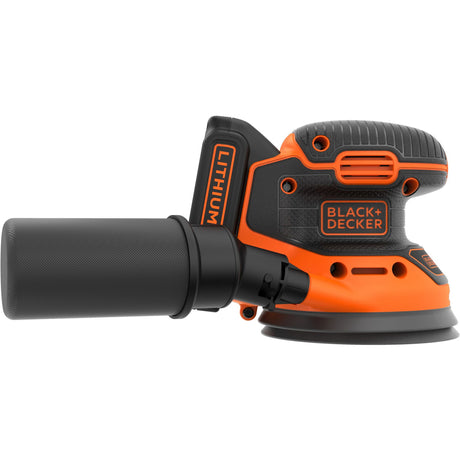 Szlifierka mimośrodowa akumulatorowa Black+decker bdcros18 18 V (czarno-pomarańczowa, torba do przechowywania, ładowarka i akumulator w zestawie)