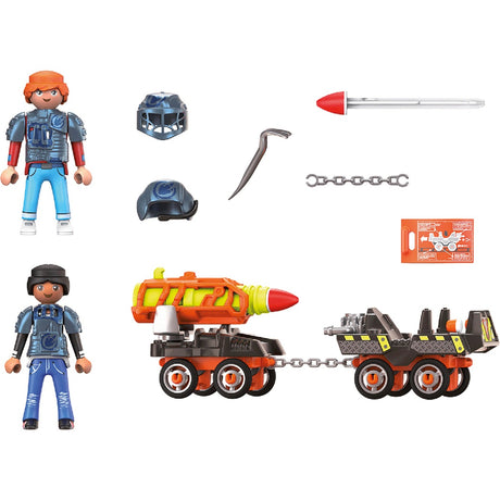 Playmobil Dino Rise - zabawki konstrukcyjne z dinozaurami i rakietami (70929)