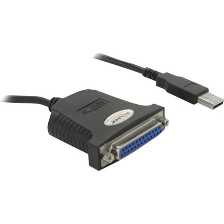 Delock USB 1.1 na kablu równoległym (czarny, 0,8 metra)