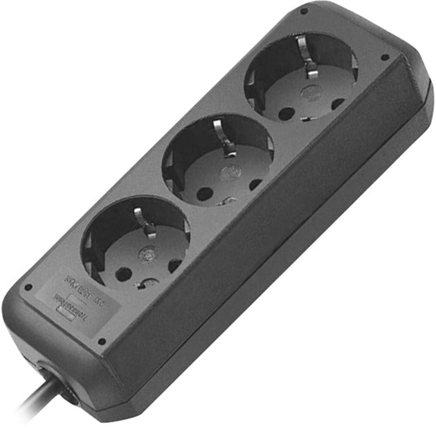 Listwa zasilająca Brennerstuhl eco-line 3x listwa zasilająca (czarna, 1158620015, na 3 wtyczki)