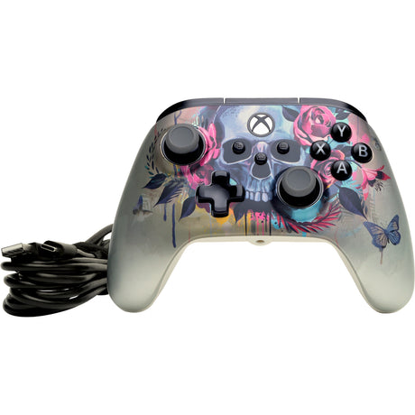 Powera Advantage plus przewodowy kontroler dla Xbox Series x|s - Bloom Gloom (srebrny, Xbox Series x|s, Xbox One, PC)