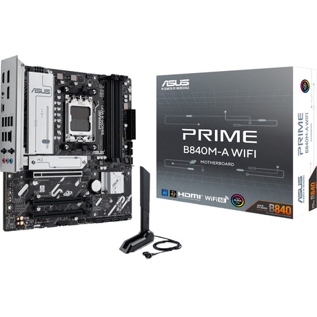 Płyta główna Asus Prime B840m-A Wi-Fi Socket AM5 (2,5 GB-LAN, Wi-Fi 6e, BT, dźwięk, µATX)