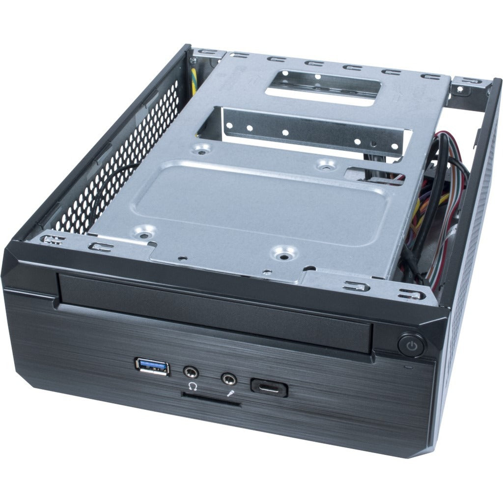 Obudowa Inter-tech ITX MW-02 II HTPC (czarna | 1x USB-A | 1x USB-C)