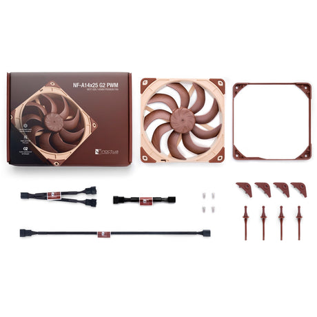 Wentylator obudowy Noctua nf-a14x25 g2 pwm (brązowy, 140 x 140 x 25 mm)