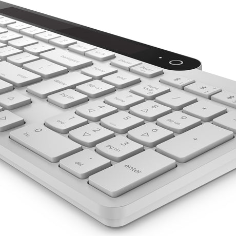 Samoładująca klawiatura Bluetooth Lenovo 800 (biała, układ US (QWERTY), tłok, 100%, przełącznik tłokowy, Bluetooth 5.1, USB-C)