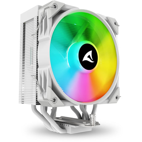 Chłodnica procesora Sharkoon a40 rgb (biała, 4-pinowe złącze wentylatora pwm)