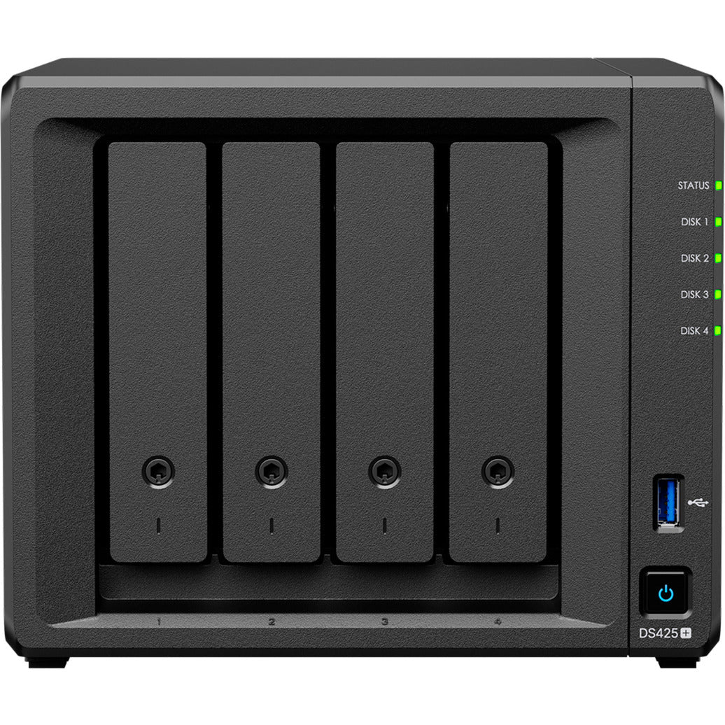 Stacja dyskowa Synology ds425+ nas (czarna, 2x LAN, 2x USB-A 3.2 (5 Gbit s))