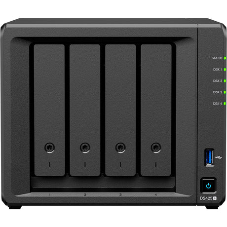 Stacja dyskowa Synology ds425+ nas (czarna, 2x LAN, 2x USB-A 3.2 (5 Gbit s))