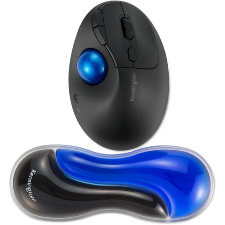 Podpórka pod nadgarstek Kensington slim duo pod mysz żelową trackball (niebieski czarny)