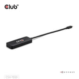 Koncentrator Club 3D USB-C na Triple DisplayPort MST (czarny, 4K60 Hz)
