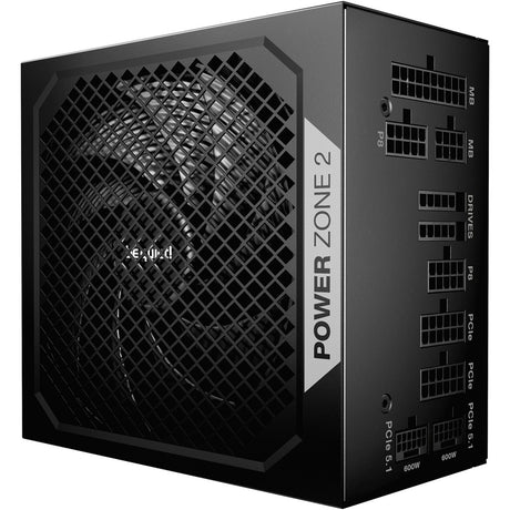 Bądź cicho! modułowy zasilacz Power Zone 2 o mocy 1200 W (czarny, 1x 12V-2x6, 3x pcie)