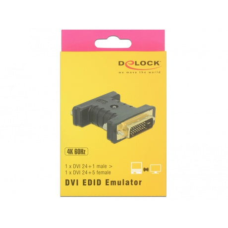 Delock Adapter dvi 24+1 męski na dvi 24+5 żeński (czarny)