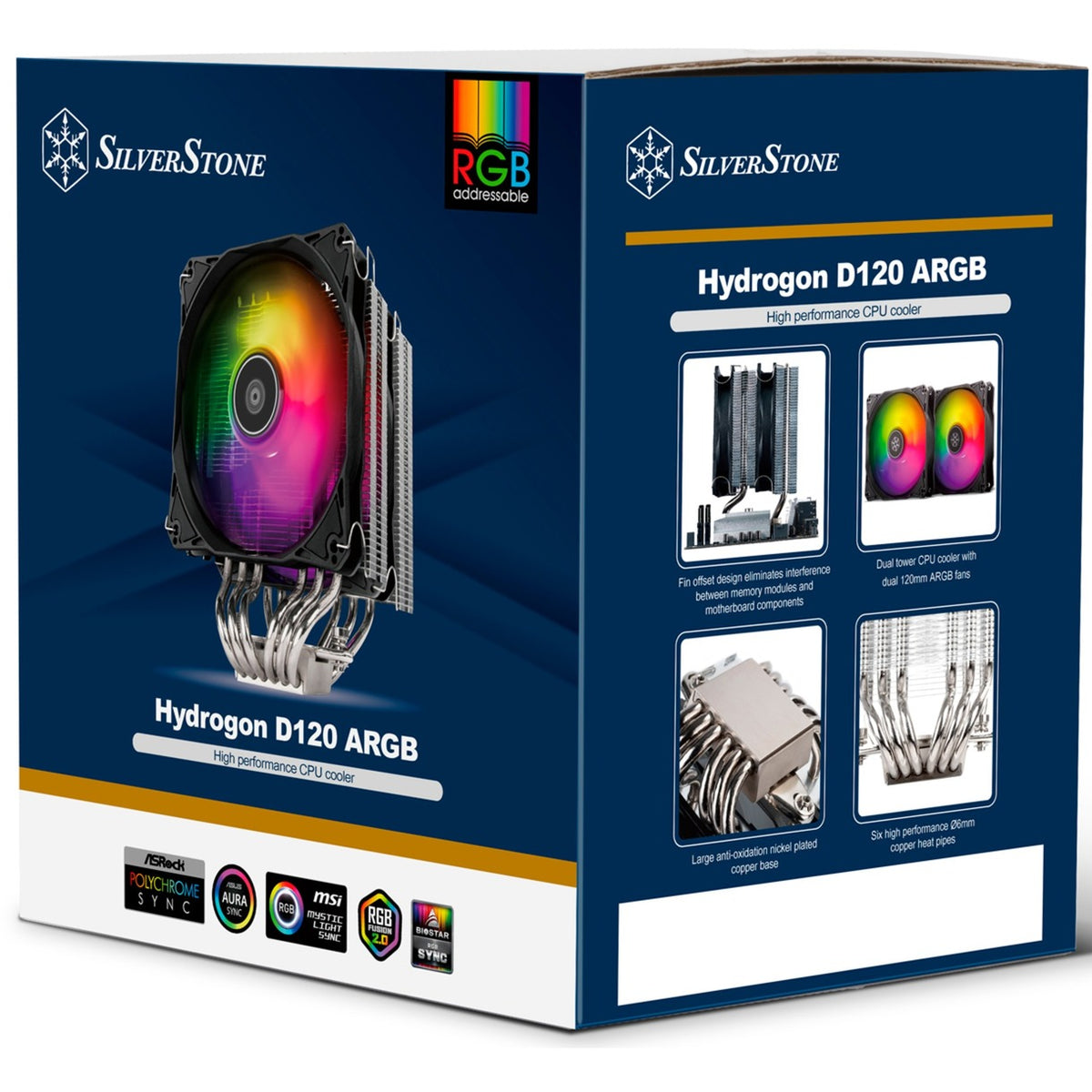 Chłodzenie procesora Silverstone sst-hyd120-argb-v2