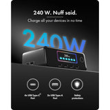 Stacja ładująca Icy Box 240W Gan (czarna, 4x USB-C, 2x USB-A)