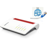 Fritz! router międzynarodowy box 4050 edycja (biało-czerwony, mesh wi-fi)