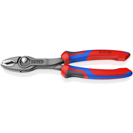 Szczypce Knipex z uchwytem przednim | długość 200 mm | polerowane wielokomponentowe osłony | czarny fosforanowany | 1 sztuka - 82 02 200 - 82 02 200