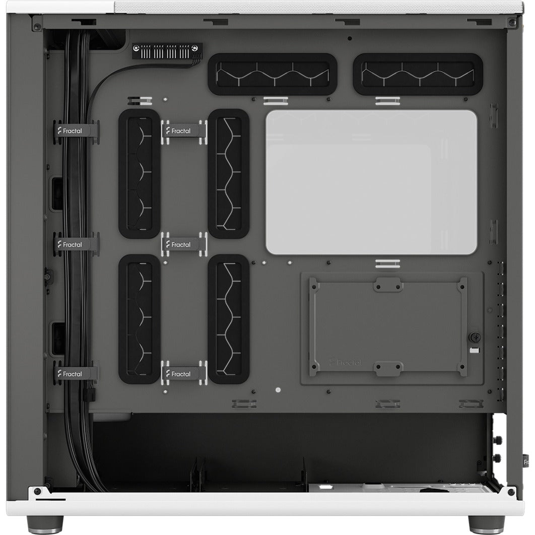 Obudowa Midi Tower o konstrukcji fraktalnej North XL (biały kolor drewna | 2x USB-A | 1x USB-C | szkło hartowane)