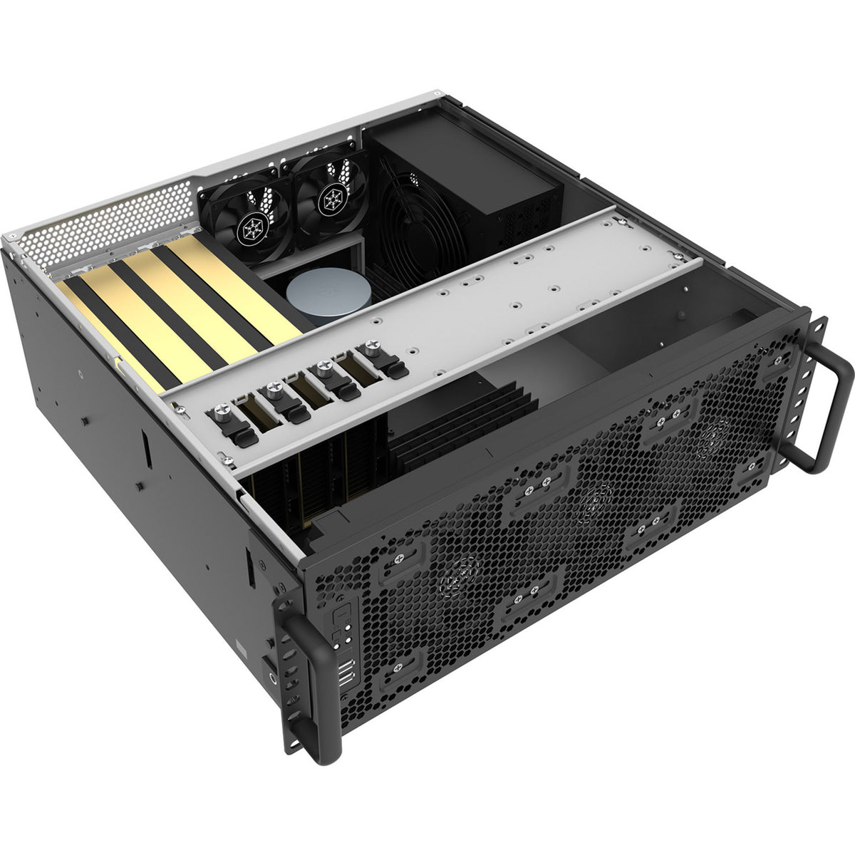 Obudowa rack Silverstone RM4A (czarna | 4u | USB-C)