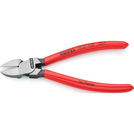 Szczypce boczne Knipex 72 01 160 do plastiku + sprężyna 160mm