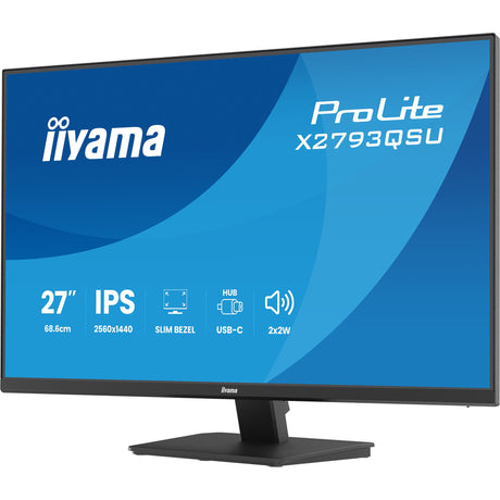 Monitor Iiyama prolite x2793qsu-b1 27 (czarny (matowy), HDMI, Display Port, USB, audio)