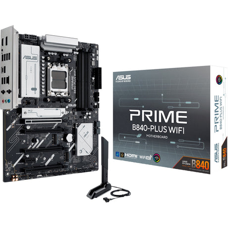 Płyta główna Asus Prime B840-Plus Wi-Fi Socket AM5 (RAID, 2,5 GB-LAN, Wi-Fi 6e, BT, dźwięk, ATX)