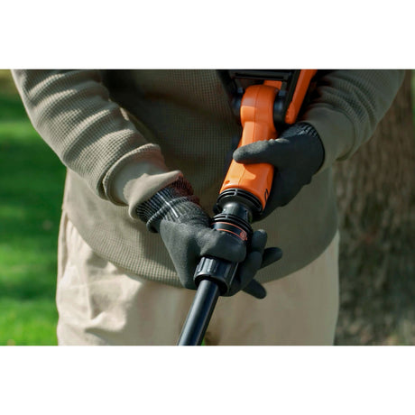 Podkaszarka Black+decker 18 V z 2 ostrzami i akumulatorową podkaszarką do trawy (czarno-pomarańczowa, 25 cm, bateria w zestawie)