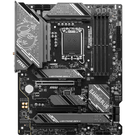 Płyta główna MSI Z790 Gaming Plus Wi-Fi Socket 1700 (szary czarny, RAID, 2,5 GB-LAN, Wi-Fi 6e, BT, dźwięk, ATX)