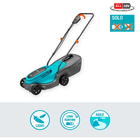 Kosiarka Gardena powermax 30 18v p4a solo akumulator bez akumulatora, bez ładowarki 18 v szerokość cięcia max. 300 mm