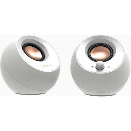 Głośnik do komputera Creative Pebble V3 (biały, Bluetooth, USB-C, Aux)