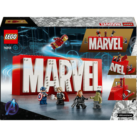 LEGO Super Heroes 76313 Marvel Logo i minifigurki