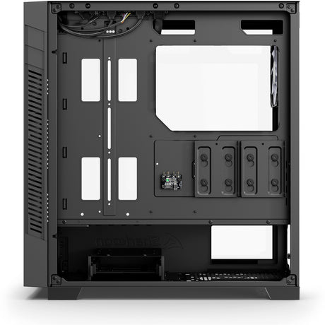 Obudowa midi tower Sharkoon s25-w2 argb (czarna | 2x USB-A | 1x USB-C | RGB | szkło hartowane)