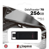 Pendrive Kingston Data Traveler 70 256 GB (czarny, DT70 256 GB, USB-C 3.2 gen 1)