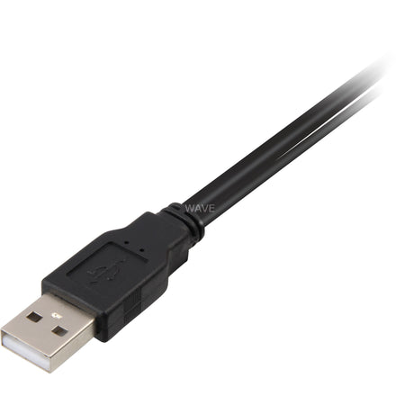 Delock 2x USB-A 2.0 męski > USB mini 5-pinowy kabel rozdzielający (czarny czerwony, 1 metr)