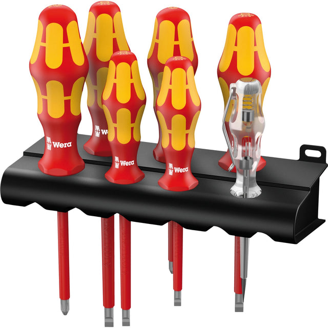 Zestaw wkrętaków Wera 160 i 165 i 7 kraftform plus seria 100 + tester napięcia + uchwyt, 7-częściowy - 1 szt. - 05006148001