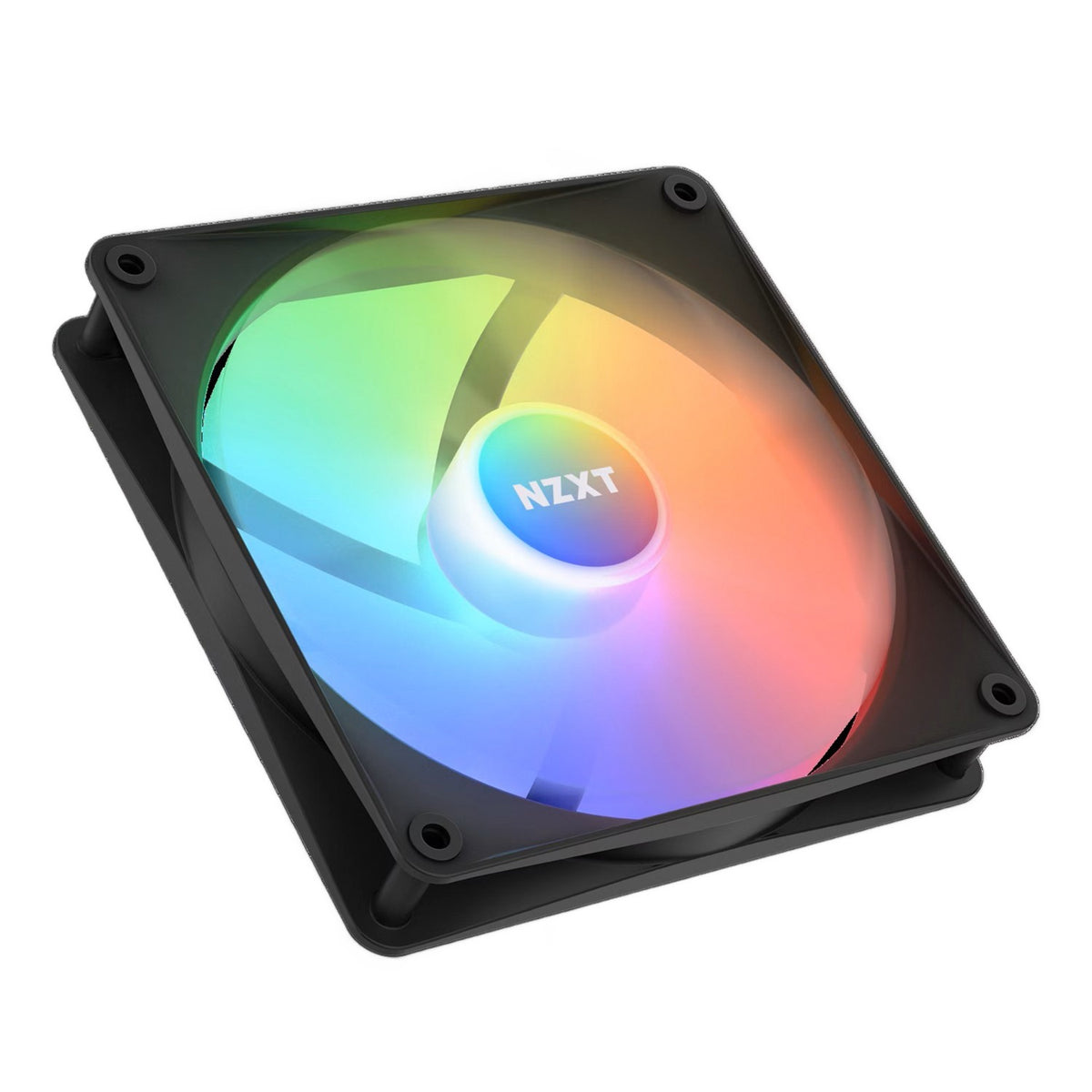 Wentylator z rdzeniem rgb Nzxt f140 rgb (czarny, 140 x 140 x 26 mm, pwm, bez kontrolera)