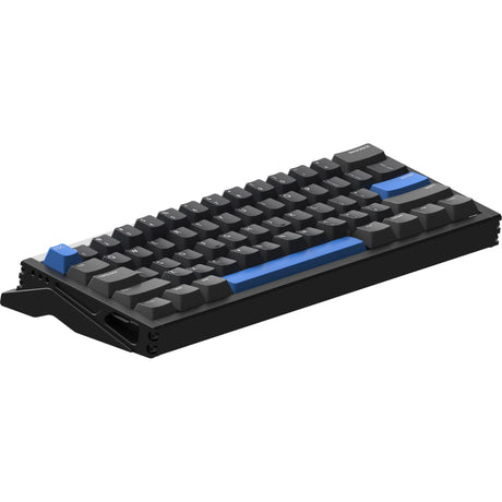 Klawiatura do gier z przełącznikiem magnetycznym Iqunix ez60 (czarna, układ amerykański (qwerty), gra Gateron Magnetic Jade, 60%, rgb, klawisze pbt z podwójnym strzałem)